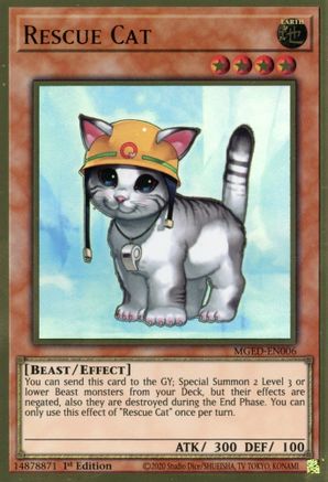 Image of Rescue Cat [MGED-EN006] Gold Rare