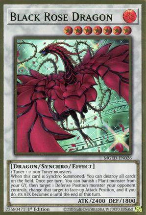 Image of Black Rose Dragon (Alternate Art) [MGED-EN026] Gold Rare