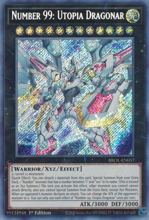 Image of Number 99: Utopia Dragonar [BROL-EN057] Secret Rare