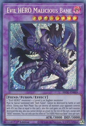 Image of Evil HERO Malicious Bane [BROL-EN069] Secret Rare