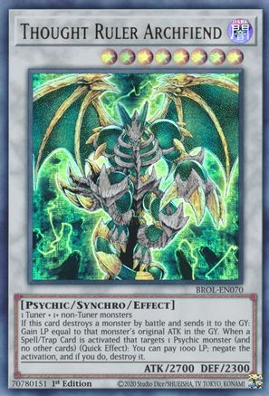 Thought Ruler Archfiend [BROL-EN070] Ultra Rare