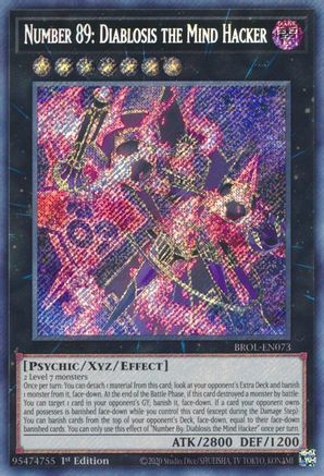 Image of Number 89: Diablosis the Mind Hacker [BROL-EN073] Secret Rare