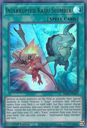 Image of Interrupted Kaiju Slumber [BROL-EN075] Ultra Rare