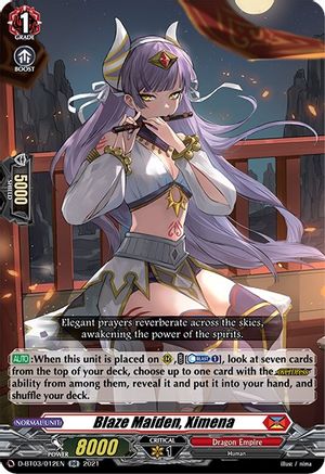 Image of Blaze Maiden, Ximena (ADVANCE OF INTERTWINED STARS)