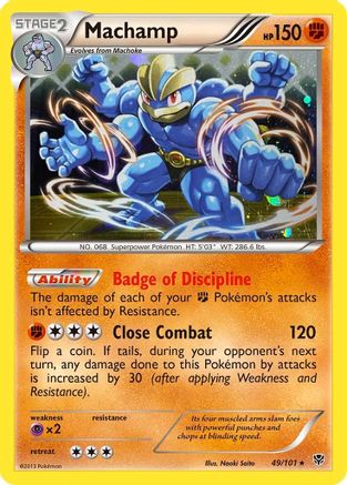 Image of Machamp (49/101) (Cosmos Holo) [Black & White: Plasma Blast]