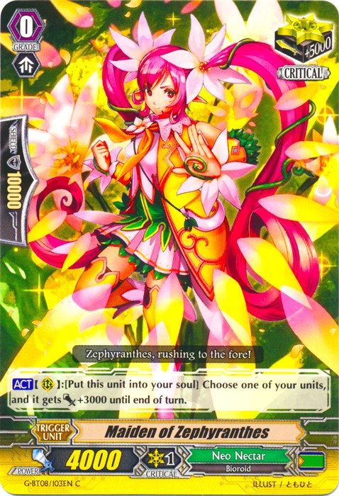Image of Maiden of Zephyranthes (G-BT08/103EN) [Absolute Judgment]