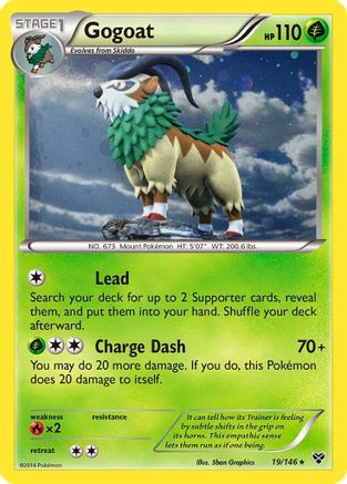Image of Gogoat (19/146) (Cosmos Holo) [XY: Base Set]