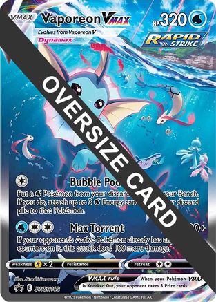Image of Vaporeon VMAX (SWSH182) (Jumbo Card) [Sword & Shield: Black Star Promos]