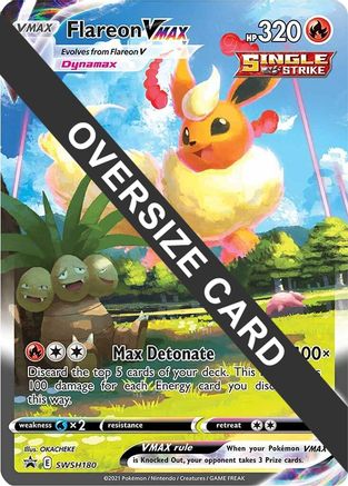 Image of Flareon VMAX (SWSH180) (Jumbo Card) [Sword & Shield: Black Star Promos]