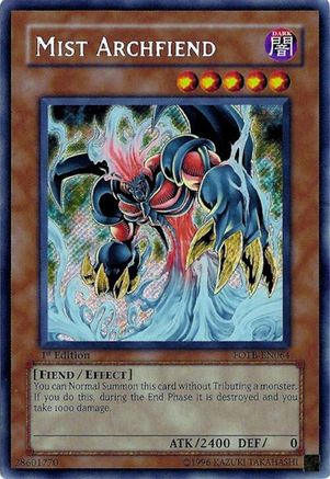 Image of Mist Archfiend [FOTB-EN064] Secret Rare
