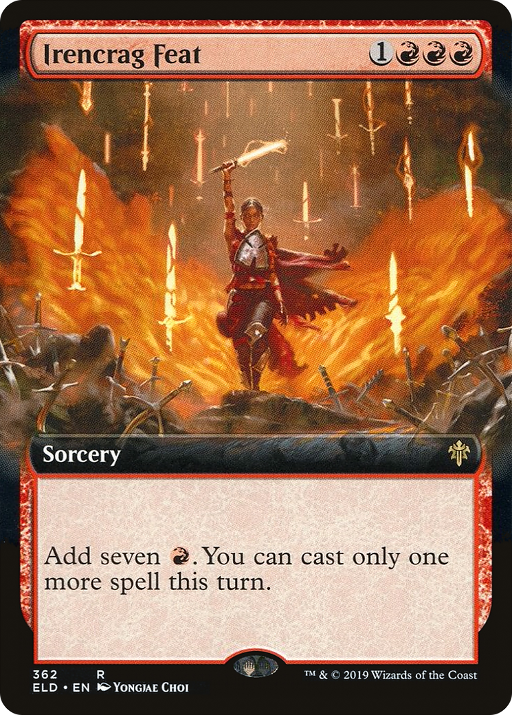 Image of Irencrag Feat (Extended Art) [Throne of Eldraine]