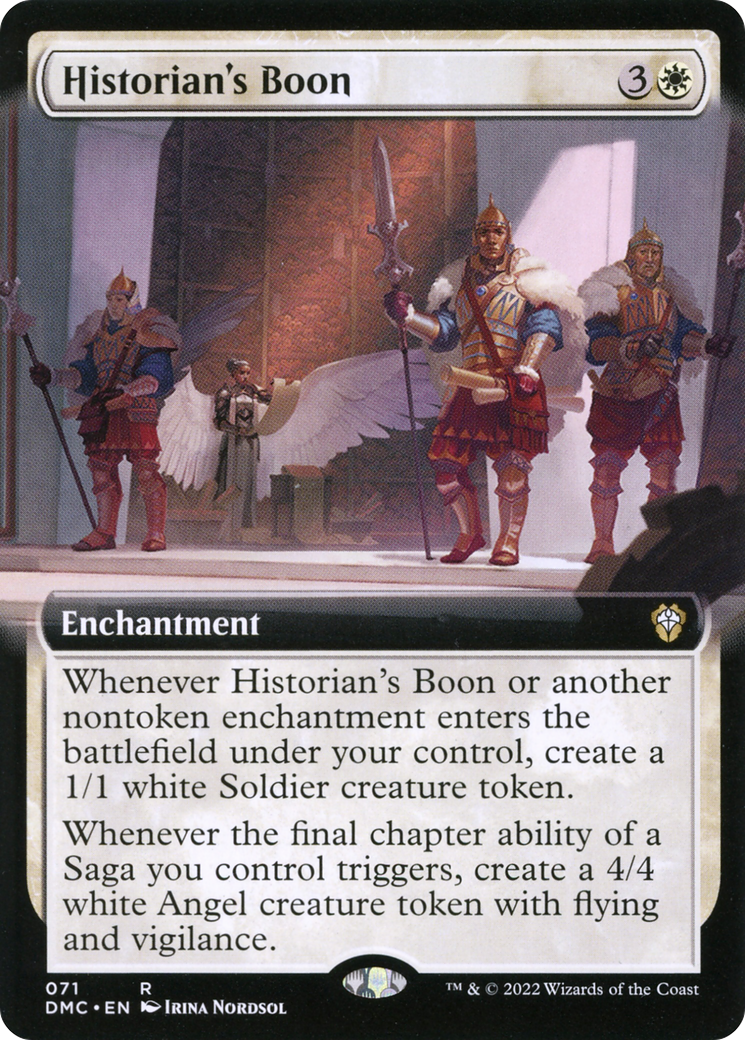 Image of Historian's Boon (Extended Art) [Dominaria United Commander]