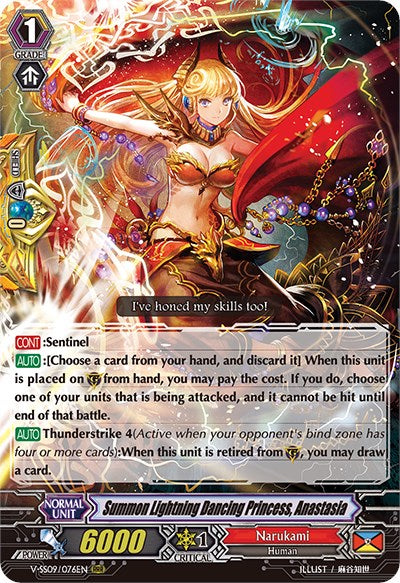 Image of Summon Lightning Dancing Princess, Anastasia (V-SS09/076EN) [Revival Selection]