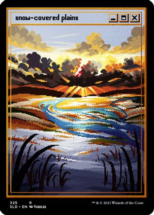 Image of Snow-Covered Plains (Foil Etched) [Secret Lair Drop Series]