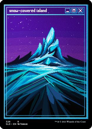 Image of Snow-Covered Island (Foil Etched) [Secret Lair Drop Series]