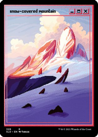 Image of Snow-Covered Mountain (Foil Etched) [Secret Lair Drop Series]