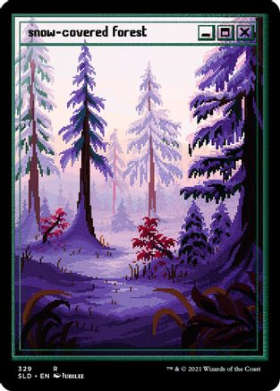 Image of Snow-Covered Forest (Foil Etched) [Secret Lair Drop Series]