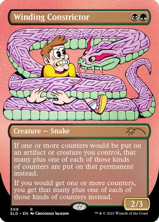 Image of Winding Constrictor (Borderless) (Foil Etched) [Secret Lair Drop Series]