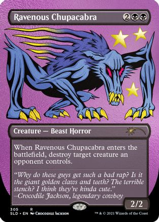 Image of Ravenous Chupacabra (Borderless) (Foil Etched) [Secret Lair Drop Series]