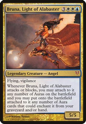 Image of Bruna, Light of Alabaster (Open the Helvault) (OVER-208) - Oversize Cards