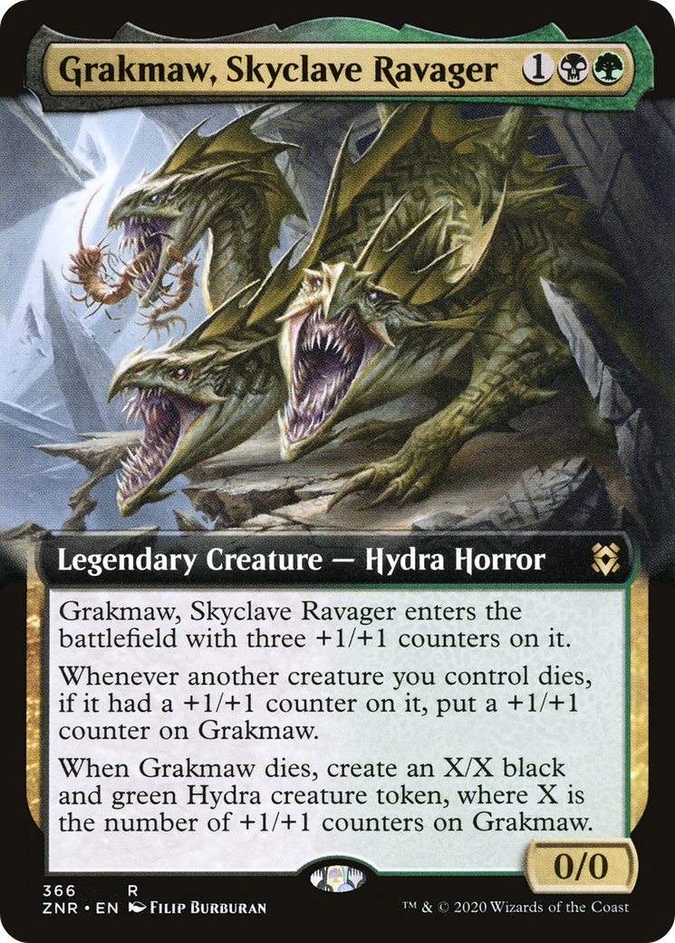 Image of Grakmaw, Skyclave Ravager (Extended Art) [Zendikar Rising]