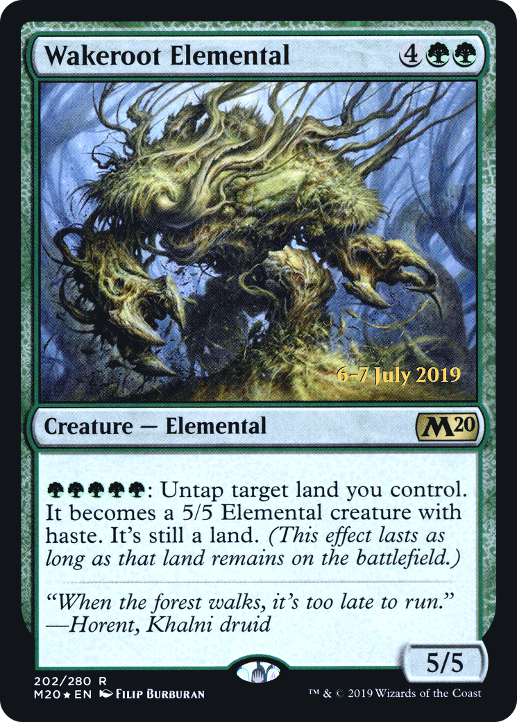 Image of Wakeroot Elemental [Core Set 2020 Prerelease Promos]