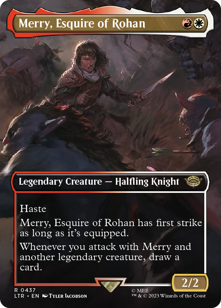 Image of Merry, Esquire of Rohan (Borderless Alternate Art) [The Lord of the Rings: Tales of Middle-Earth]