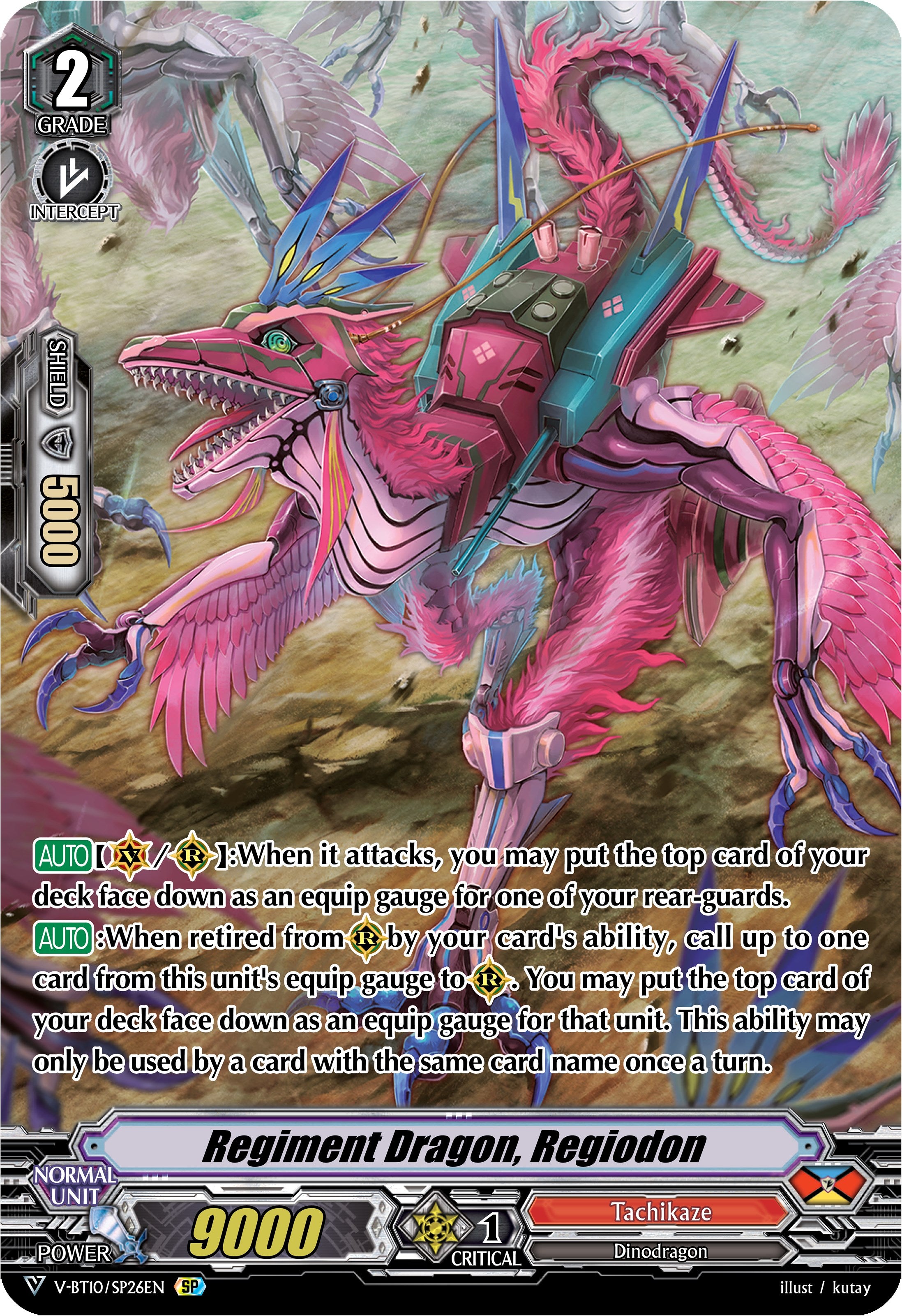 Image of Regiment Dragon, Regiodon (V-BT10/SP26EN) [Phantom Dragon Aeon]