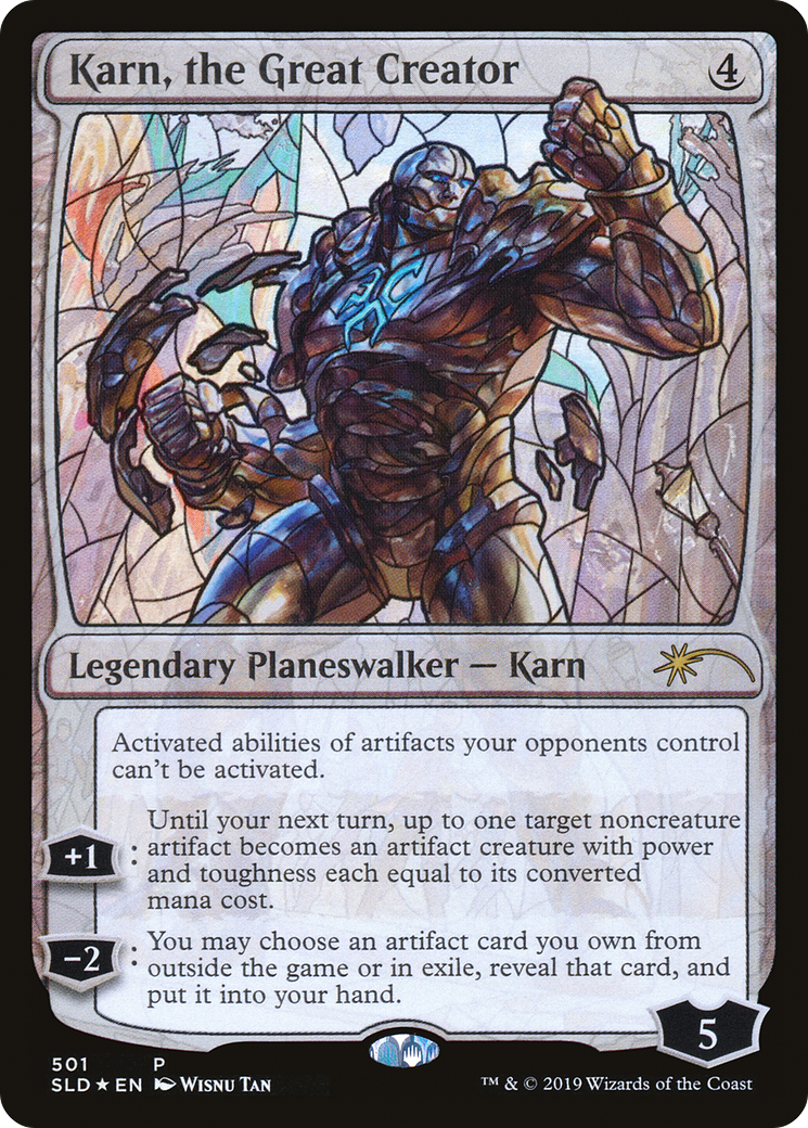 Image of Karn, the Great Creator (Stained Glass) [Secret Lair Drop Promos]