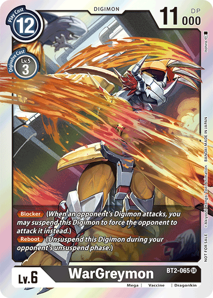 Image of WarGreymon [BT2-065] (Alternative Art - Box Topper) [Classic Collection]