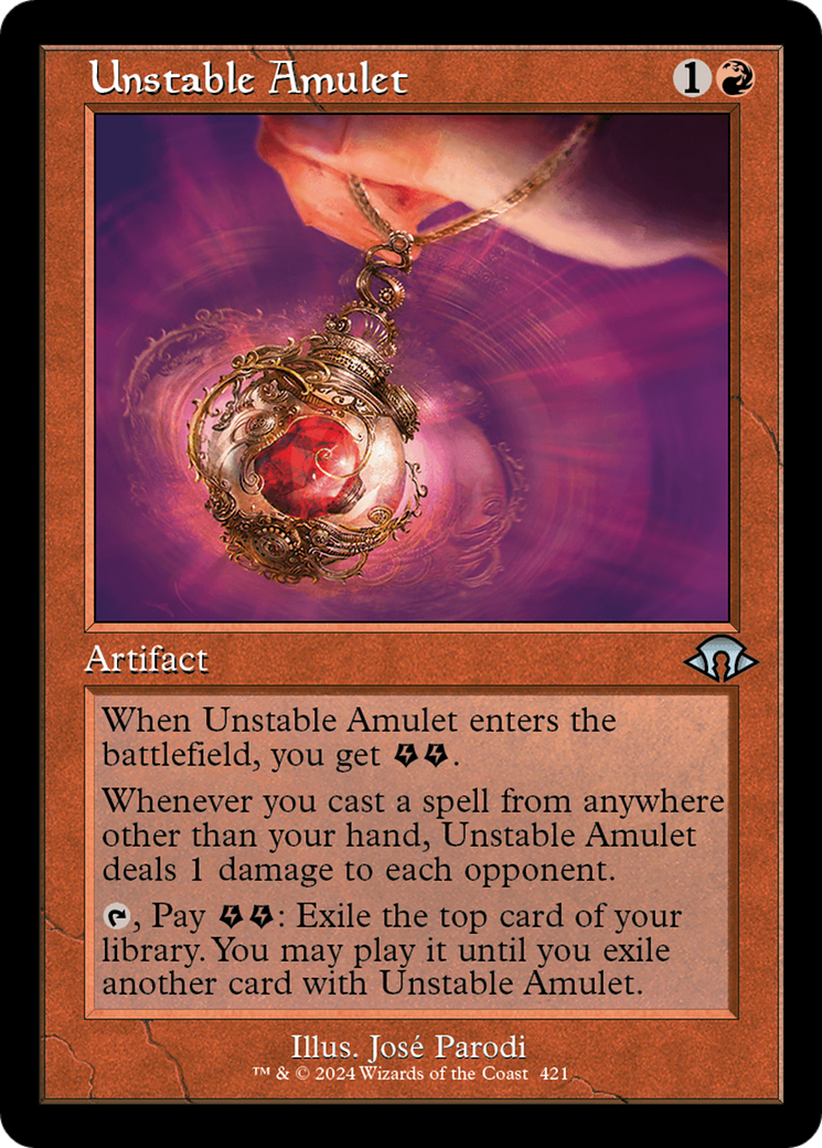 Image of Unstable Amulet (Retro) [Modern Horizons 3]