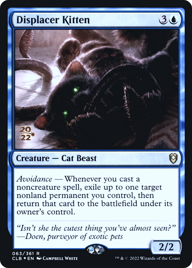 Image of Displacer Kitten [Commander Legends: Battle for Baldur's Gate Prerelease Promos]