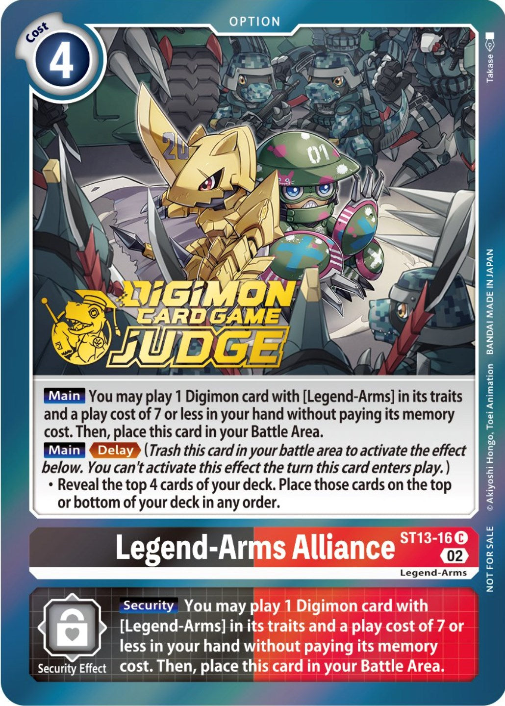 Image of Legend-Arms Alliance [ST13-16] (Judge Pack 3) [Starter Deck: Ragnaloardmon Promos]