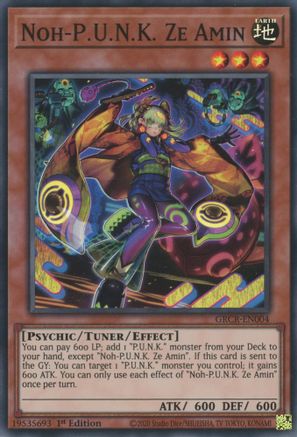 Image of Noh-P.U.N.K. Ze Amin [GRCR-EN004] Super Rare