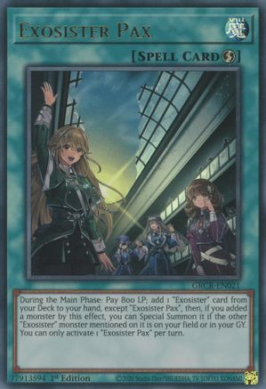 Image of Exosister Pax [GRCR-EN021] Ultra Rare