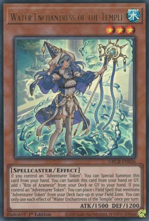 Image of Water Enchantress of the Temple [GRCR-EN026] Ultra Rare