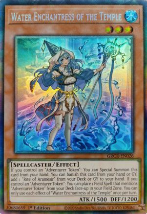 Image of Water Enchantress of the Temple [GRCR-EN026] Collector's Rare