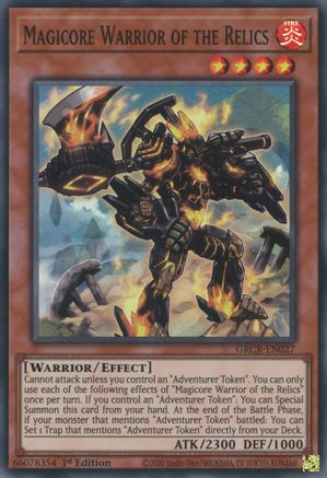 Image of Magicore Warrior of the Relics [GRCR-EN027] Super Rare