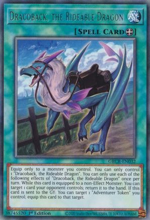 Image of Dracoback, the Rideable Dragon [GRCR-EN032] Rare
