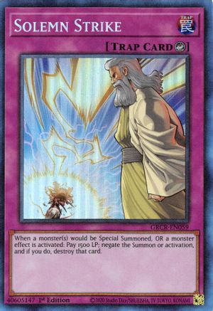 Image of Solemn Strike [GRCR-EN059] Collector's Rare
