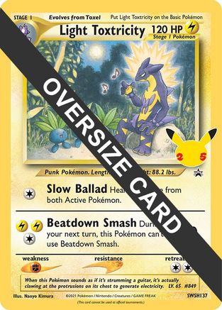 Image of Light Toxtricity (SWSH137) (Jumbo Card) [Sword & Shield: Black Star Promos]