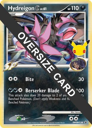 Image of Hydreigon C (SWSH138) (Jumbo Card) [Sword & Shield: Black Star Promos]
