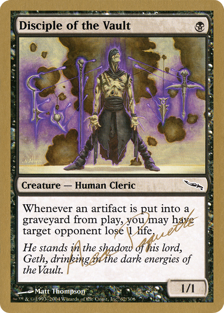 Image of Disciple of the Vault (Aeo Paquette) [World Championship Decks 2004]