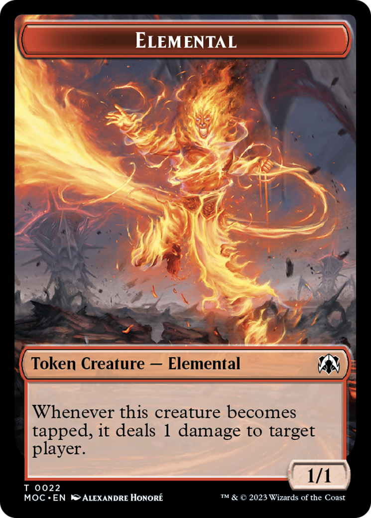Image of Elemental (22) // Faerie Double-Sided Token [March of the Machine Commander Tokens]