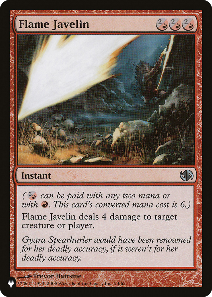 Image of Flame Javelin [The List]