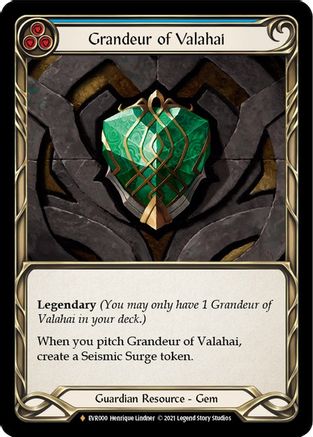 Image of Grandeur of Valahai [EVR000] (Everfest)  1st Edition Cold Foil