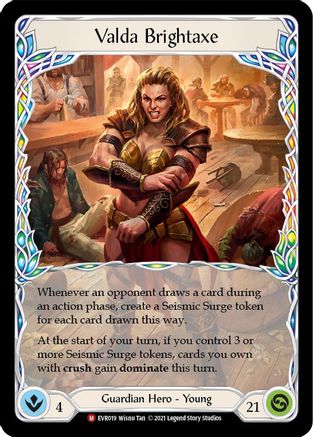 Image of Valda Brightaxe [EVR019] (Everfest)  1st Edition Rainbow Foil