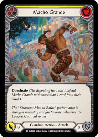 Image of Macho Grande (Yellow) [EVR028] (Everfest)  1st Edition Rainbow Foil