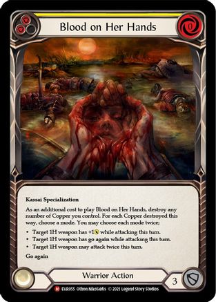 Image of Blood on Her Hands [EVR055] (Everfest)  1st Edition Rainbow Foil
