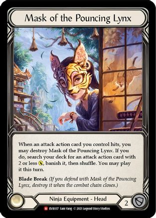 Image of Mask of the Pouncing Lynx [EVR037] (Everfest)  1st Edition Normal